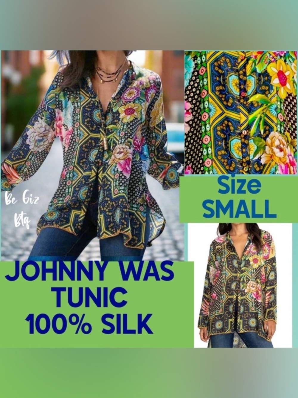 🔥🔥🔥ONE ITEM DEAL OF THE DAY JOHNNY WAS BLOUSE SMALL Reduced Buy Now & Save